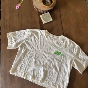 Everlane 100% Human cropped oversized tshirt size M